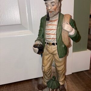 Fishing Figurine Vintage Collectible